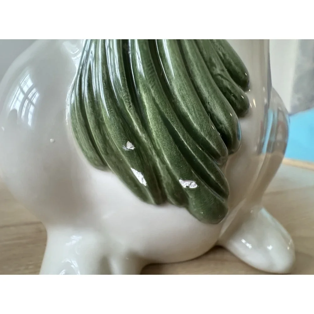 Lenox Poppies On Blue Barnyard Bunny Rabbit Cookie Jar Retired Easter Decor